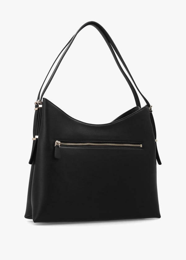 Lefia Large Black Hobo Bag