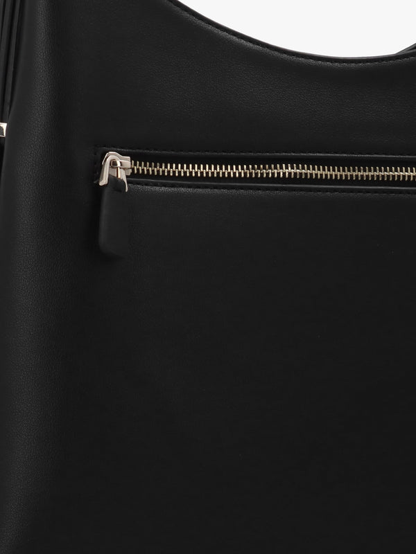 Lefia Large Black Hobo Bag