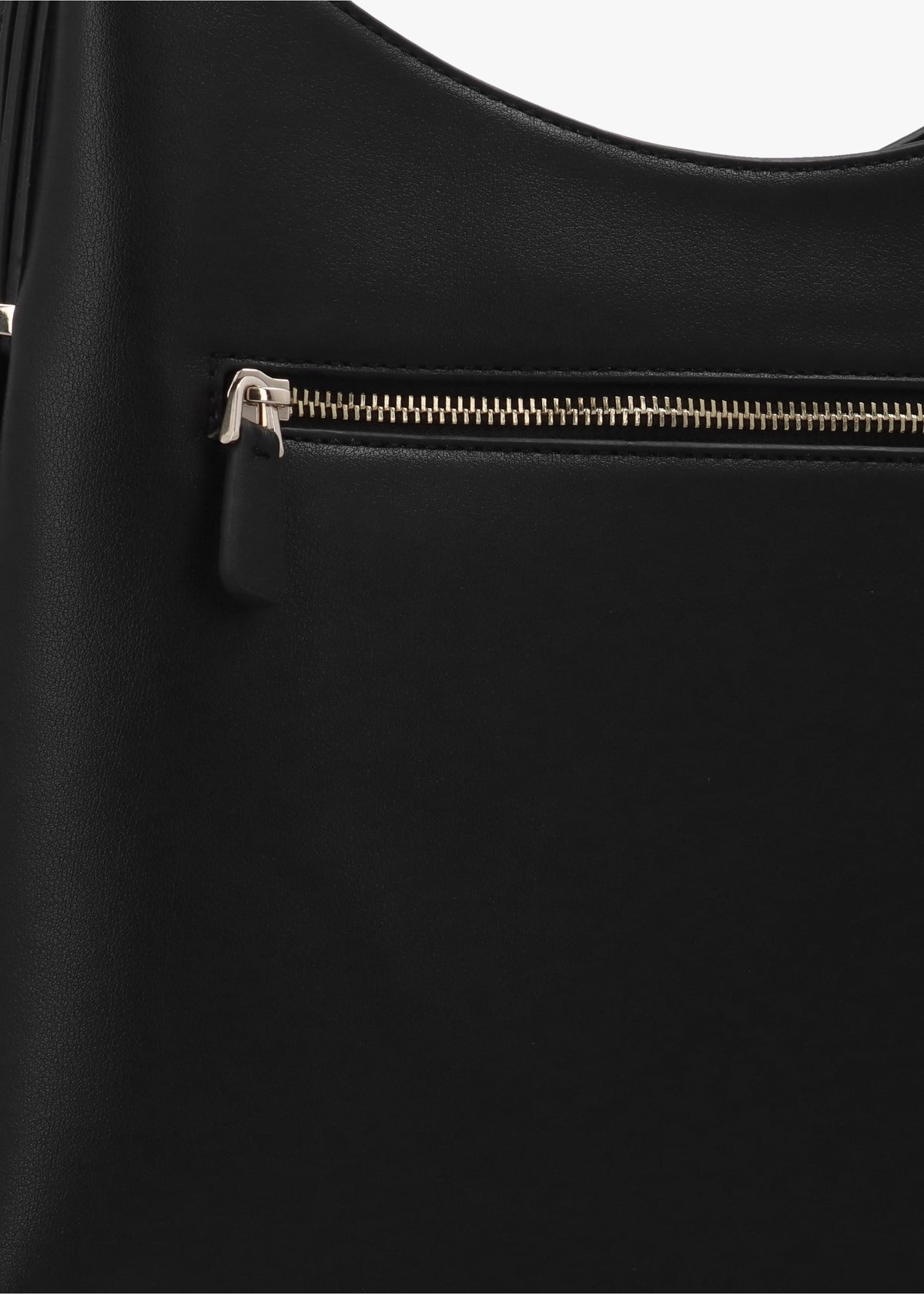 Lefia Large Black Hobo Bag