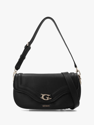 Dea Flap Black Shoulder Bag