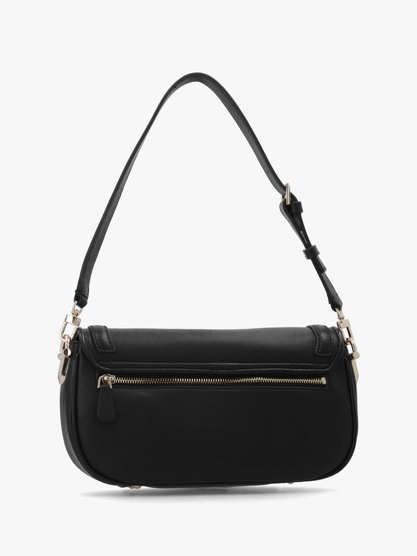 Dea Flap Black Shoulder Bag