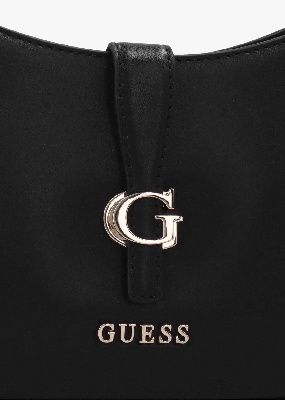 Carrie Top Zip Black Shoulder Bag