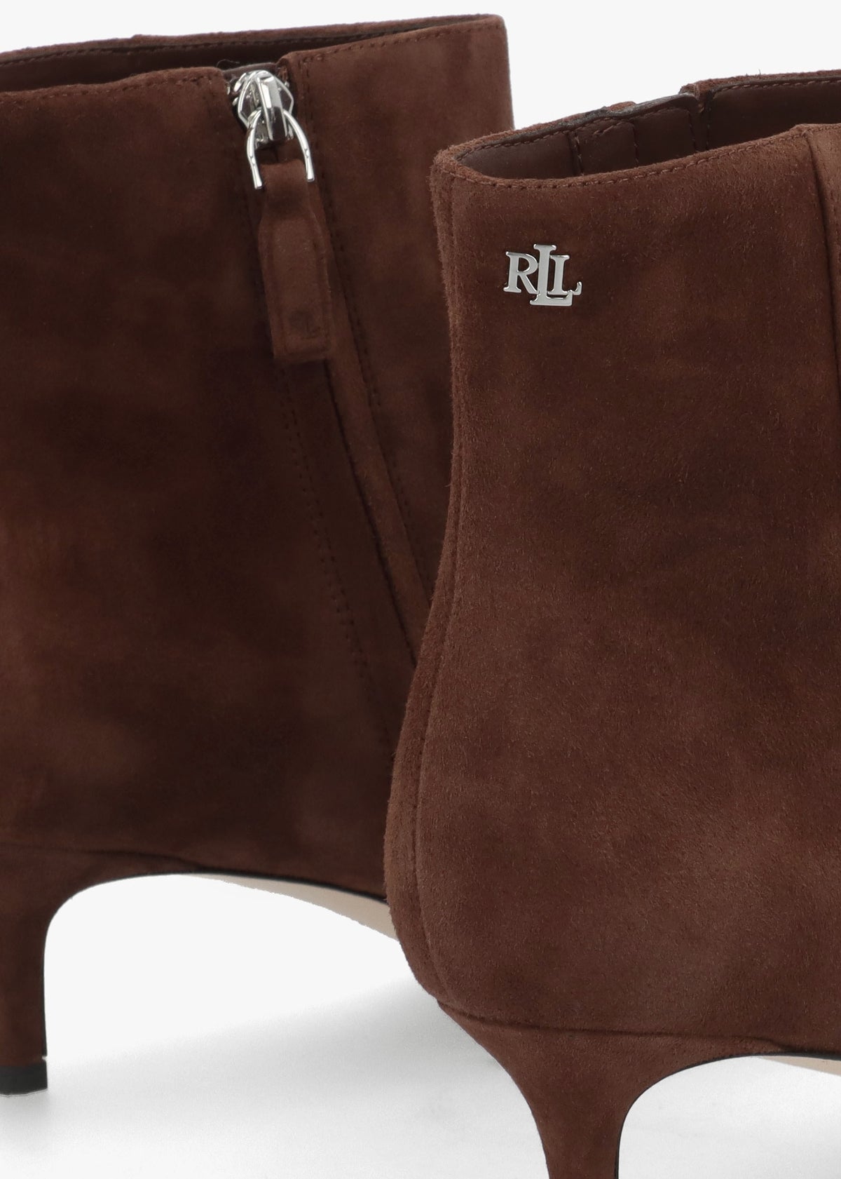 McKay Brown Suede Heeled Ankle Boots