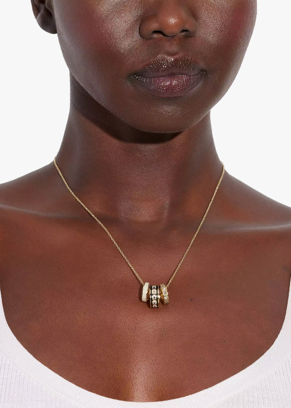 Signature Enamel Gold Chain Necklace