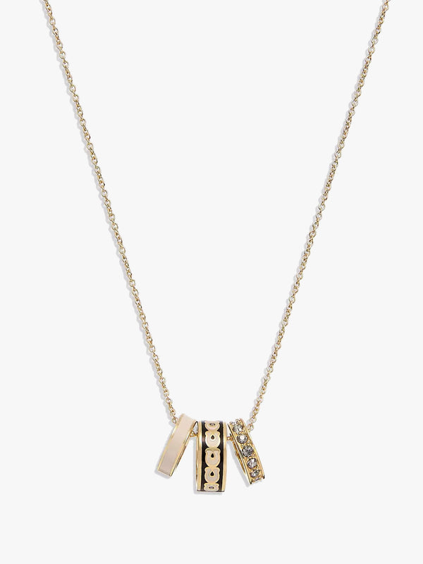 Signature Enamel Gold Chain Necklace