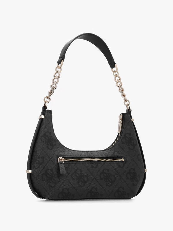 Erenia Top Zip Coal Logo Shoulder Bag