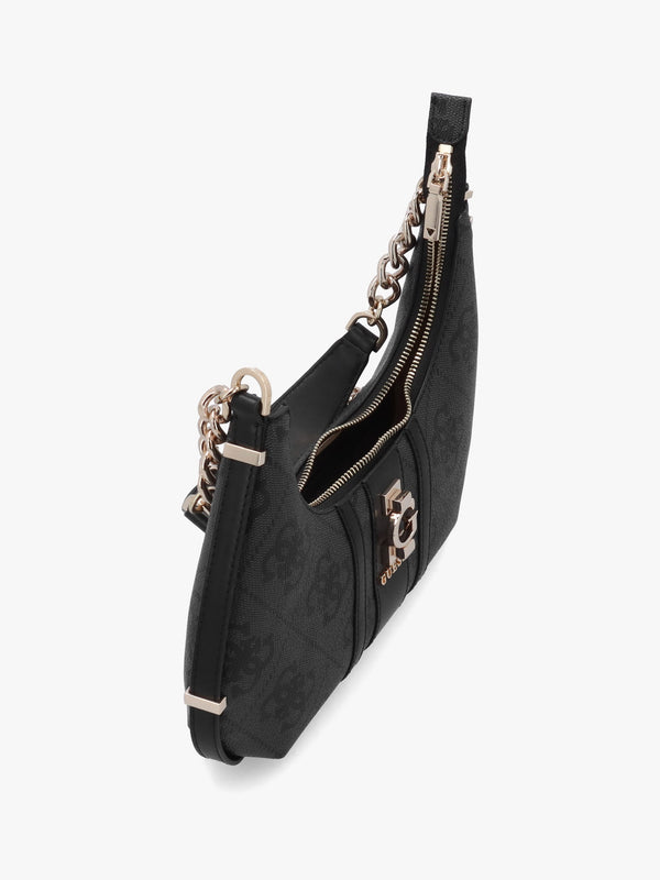 Erenia Top Zip Coal Logo Shoulder Bag