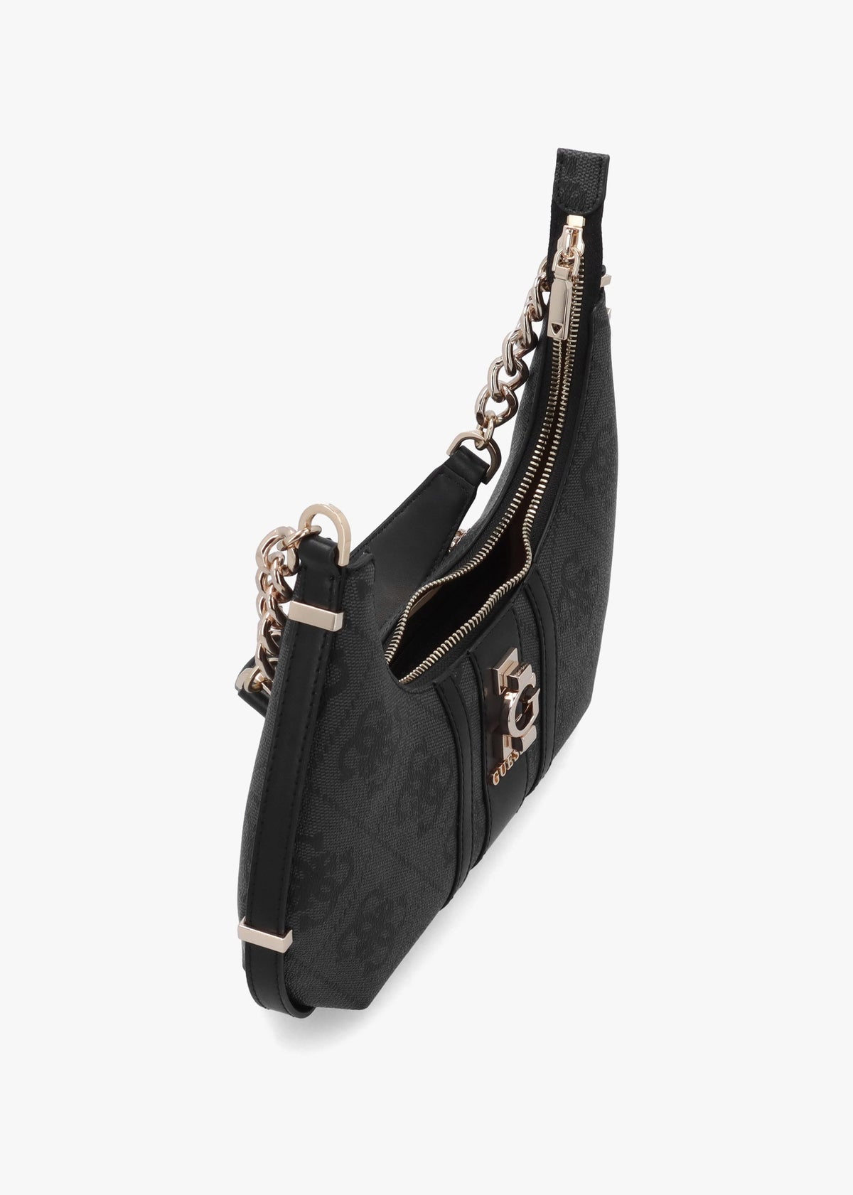 Erenia Top Zip Coal Logo Shoulder Bag