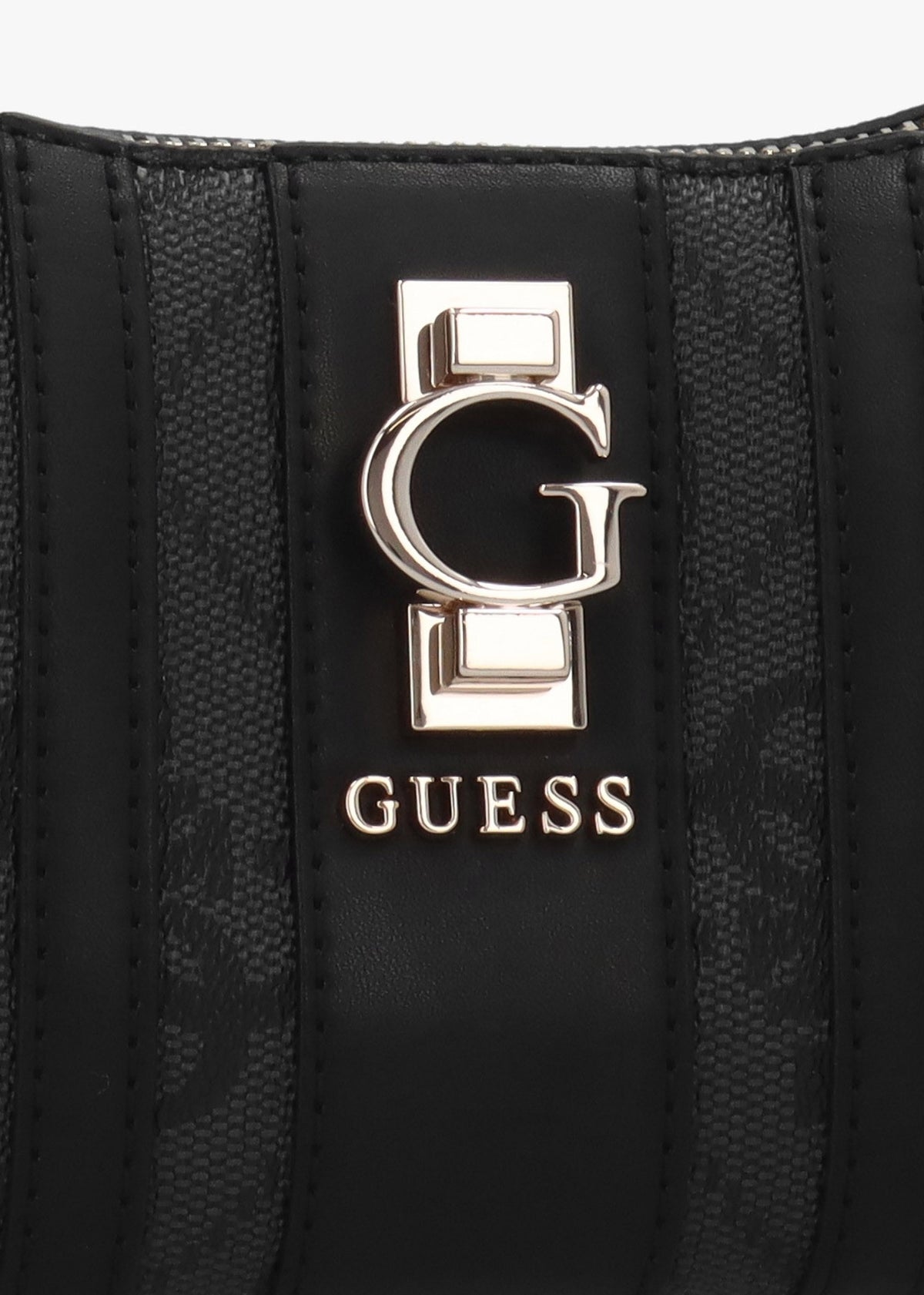 Erenia Top Zip Coal Logo Shoulder Bag