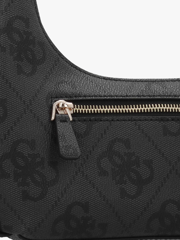 Erenia Top Zip Coal Logo Shoulder Bag