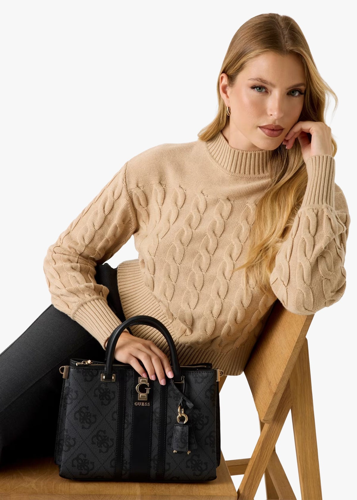 Erenia Girlfriend Coal Logo Satchel Bag