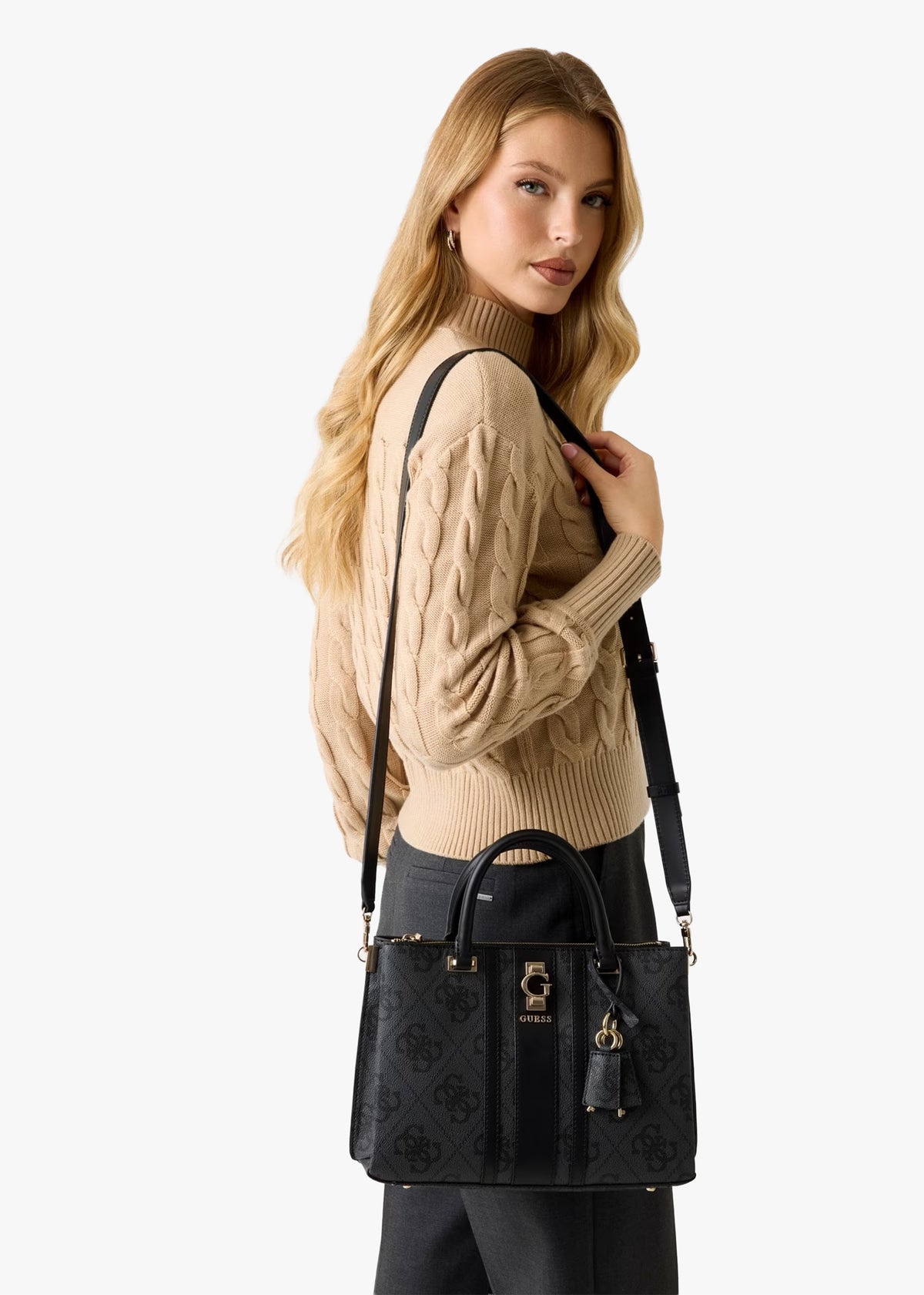 Erenia Girlfriend Coal Logo Satchel Bag