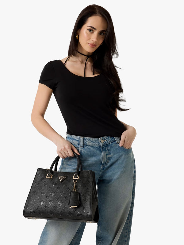 Cresidia II Society Black Satchel Bag