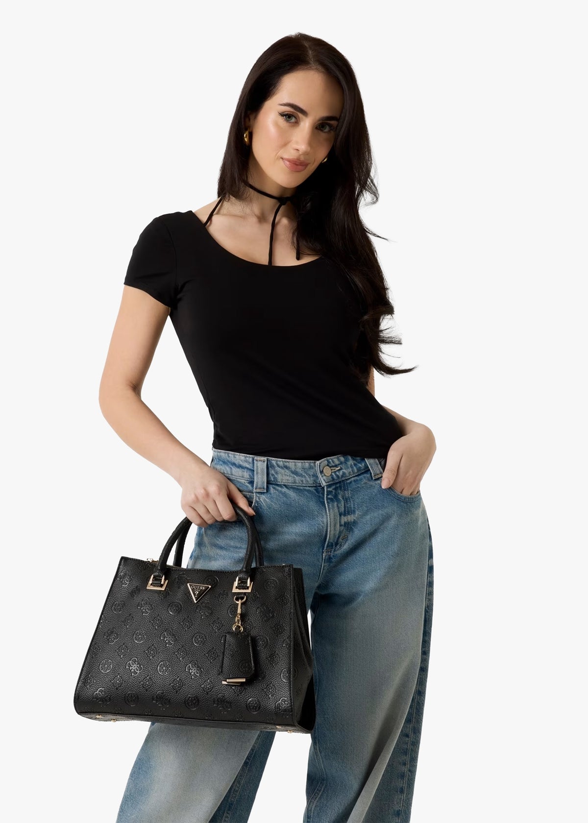 Cresidia II Society Black Satchel Bag