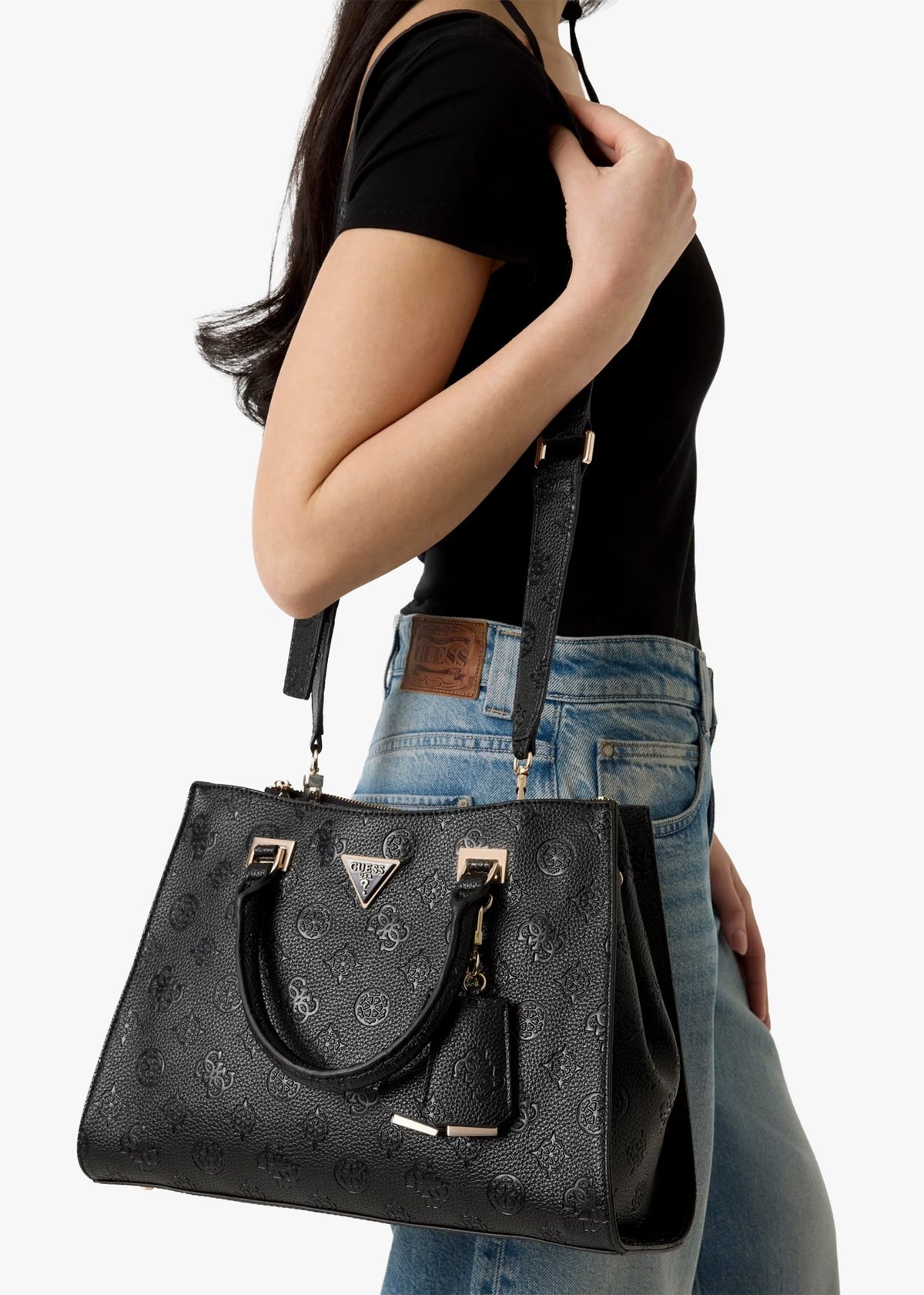 Cresidia II Society Black Satchel Bag