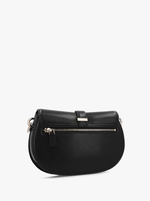 Carrie Flap Black Shoulder Bag