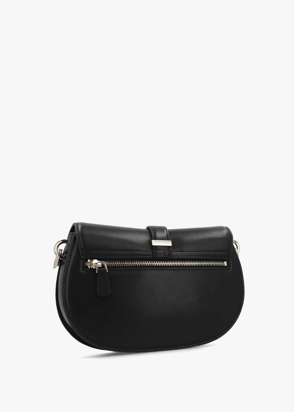 Carrie Flap Black Shoulder Bag