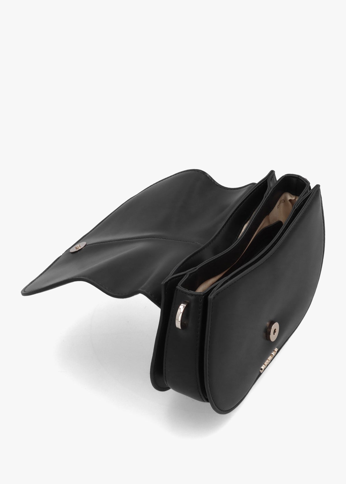 Carrie Flap Black Shoulder Bag