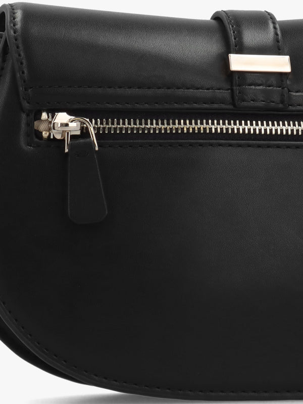Carrie Flap Black Shoulder Bag
