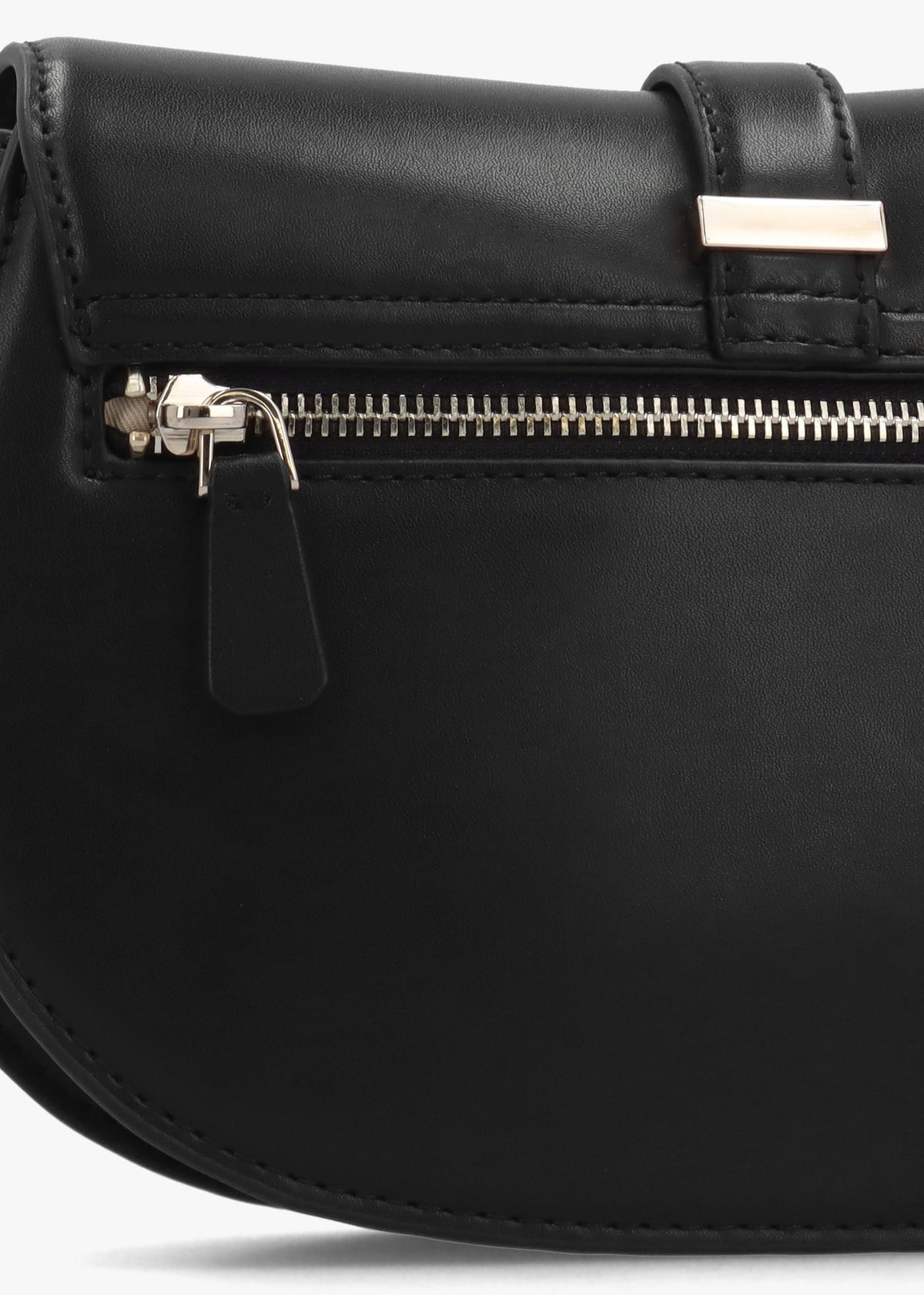 Carrie Flap Black Shoulder Bag