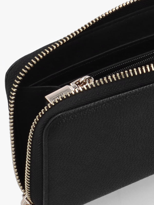 Calebra Medium Black Zip Around Purse