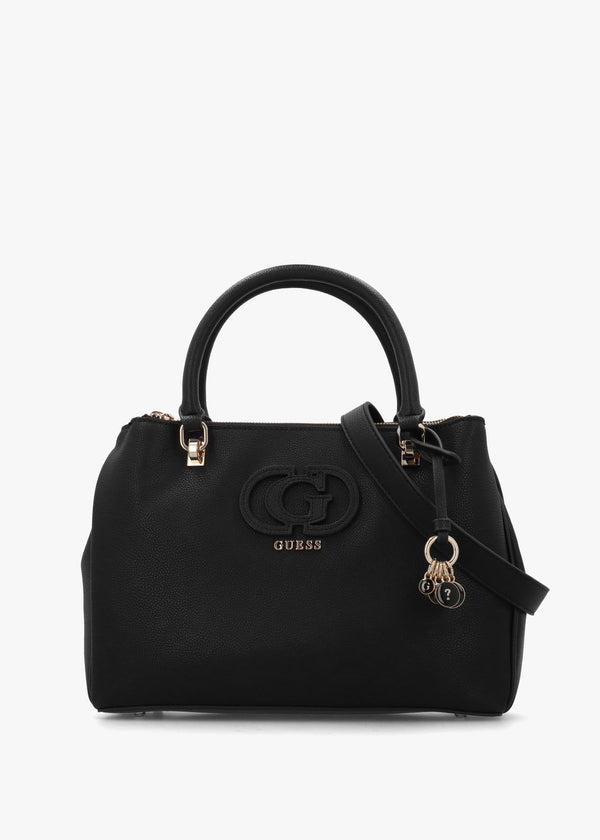 Calebra Status Black Hobo Satchel Bag