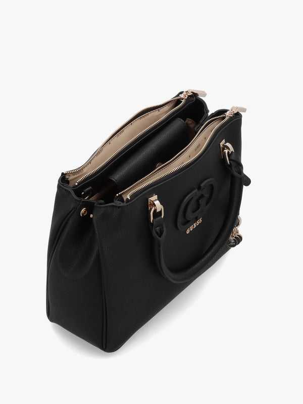 Calebra Status Black Hobo Satchel Bag