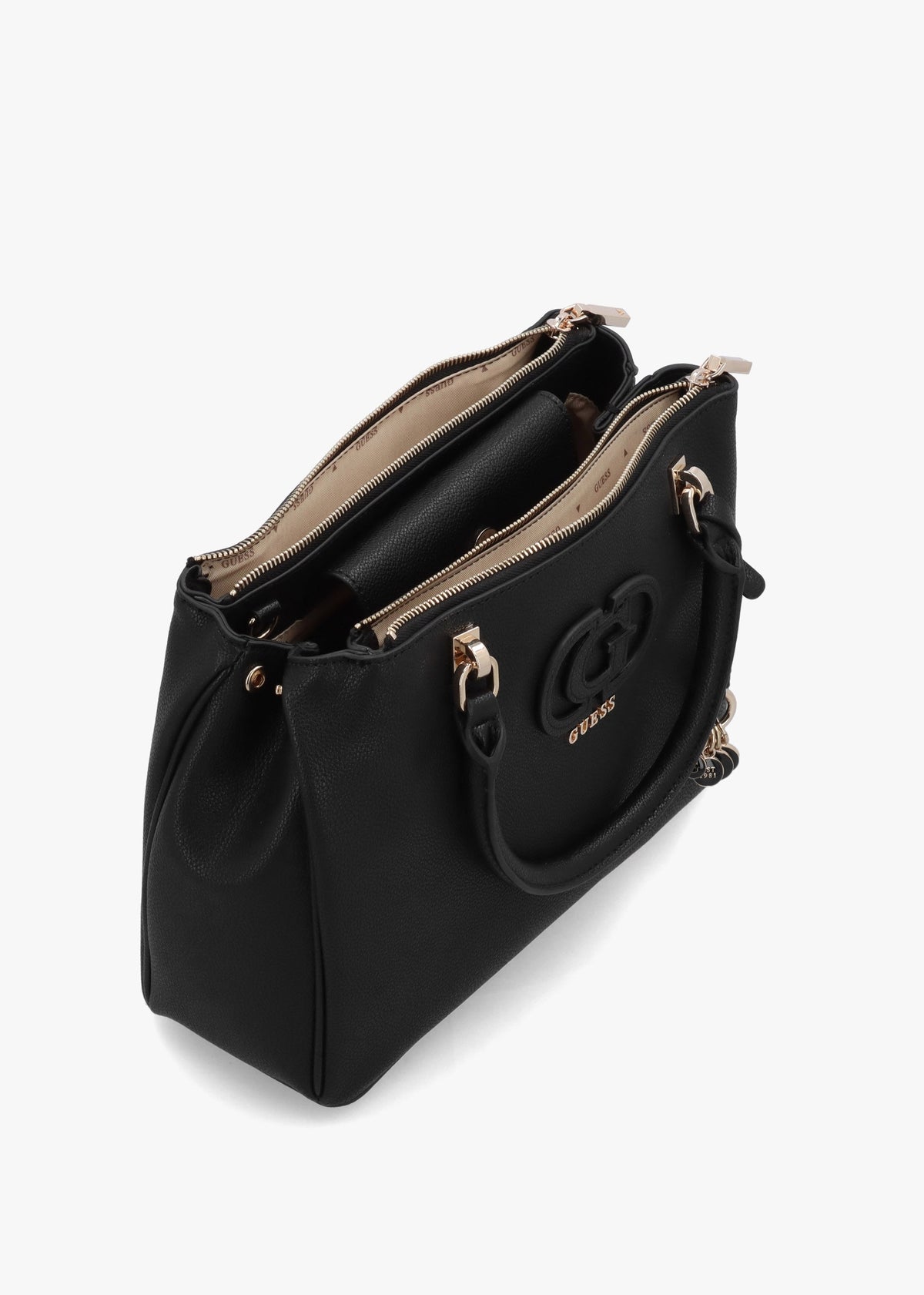 Calebra Status Black Hobo Satchel Bag