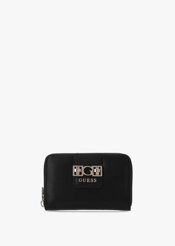 Jane Medium Black Zip Around Wallet