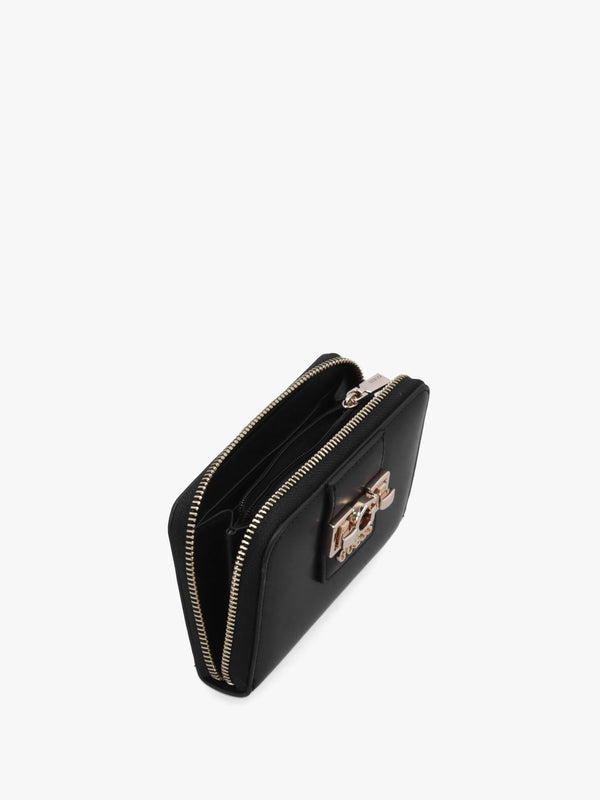 Jane Medium Black Zip Around Wallet