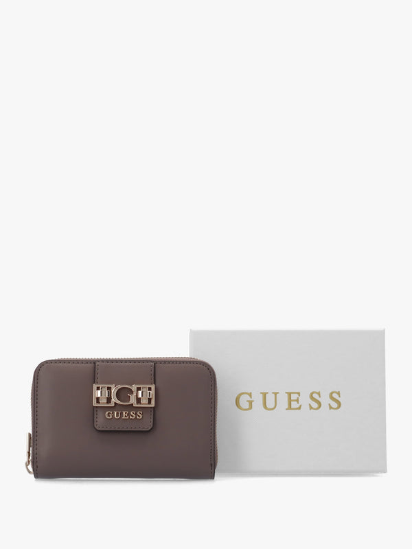 Jane Medium Dark Taupe Zip Around Wallet