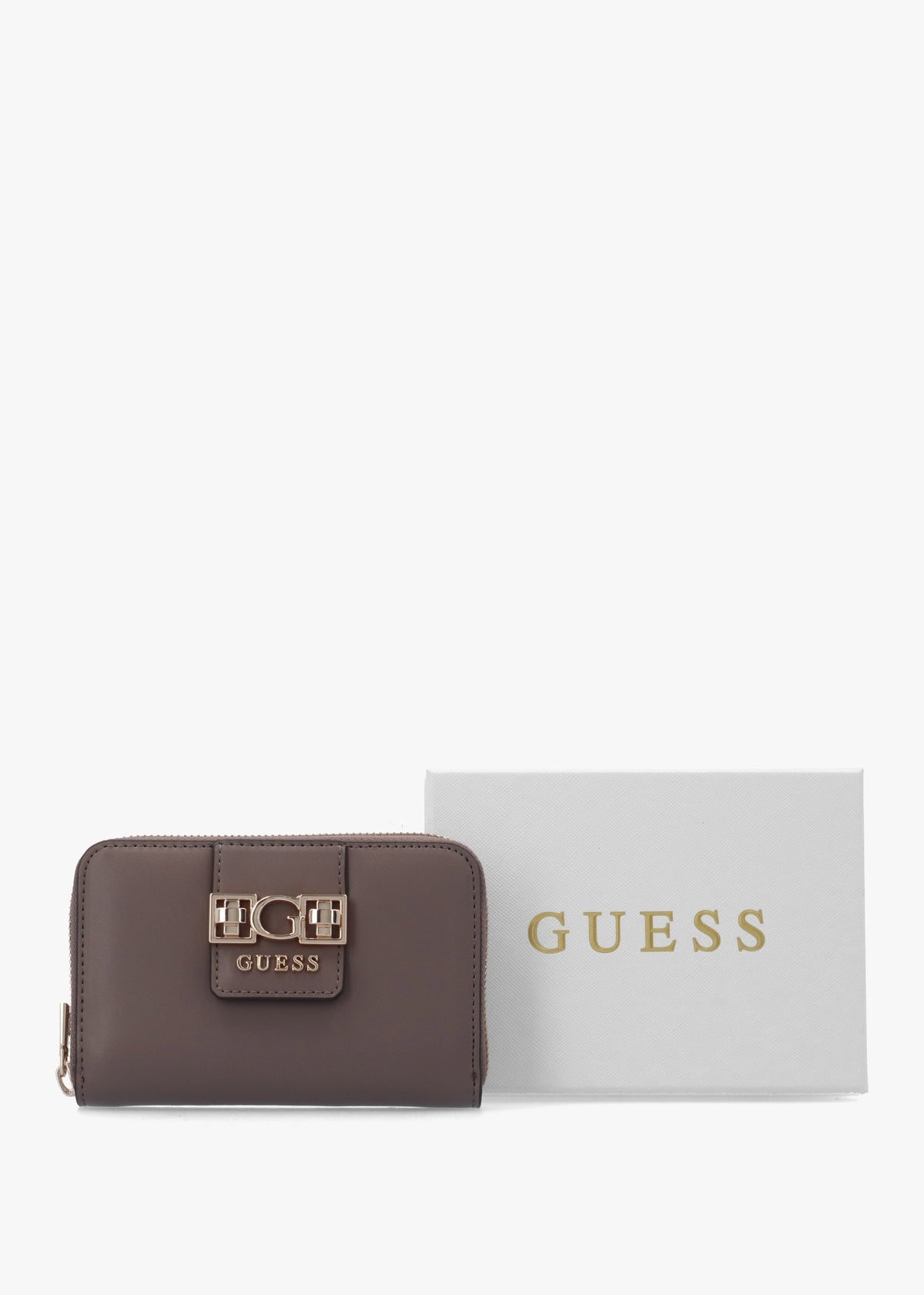 Jane Medium Dark Taupe Zip Around Wallet