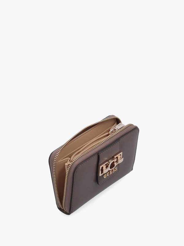 Jane Medium Dark Taupe Zip Around Wallet