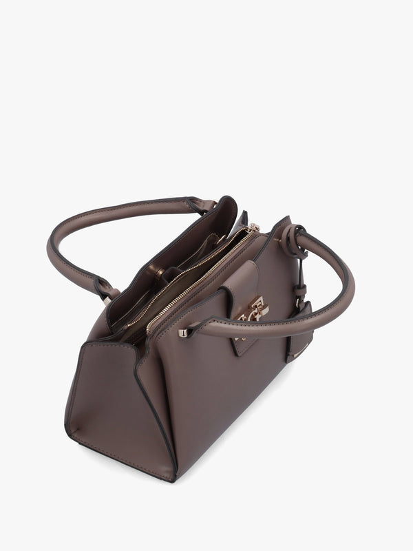Jane Small Dark Taupe Satchel Bag