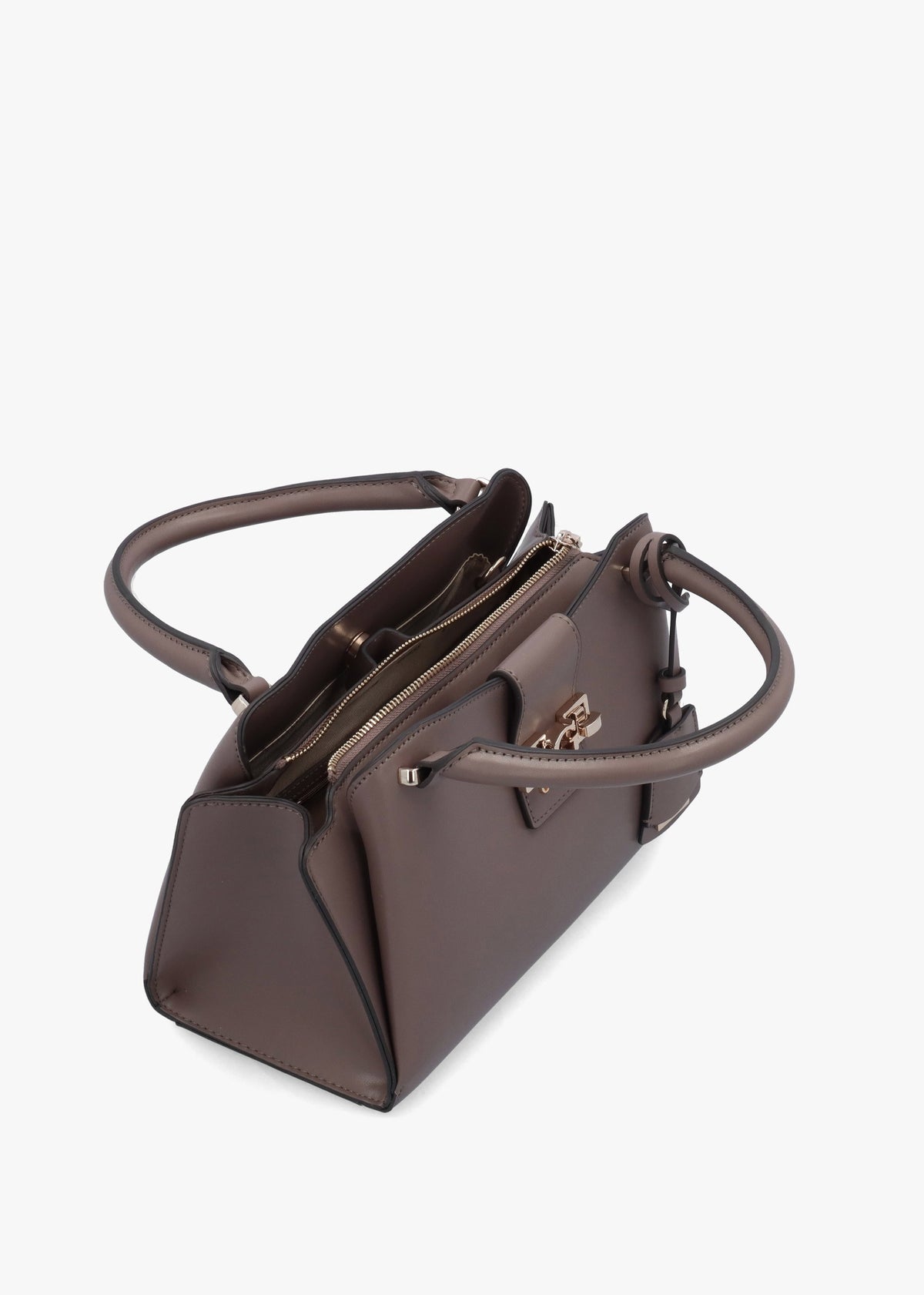 Jane Small Dark Taupe Satchel Bag