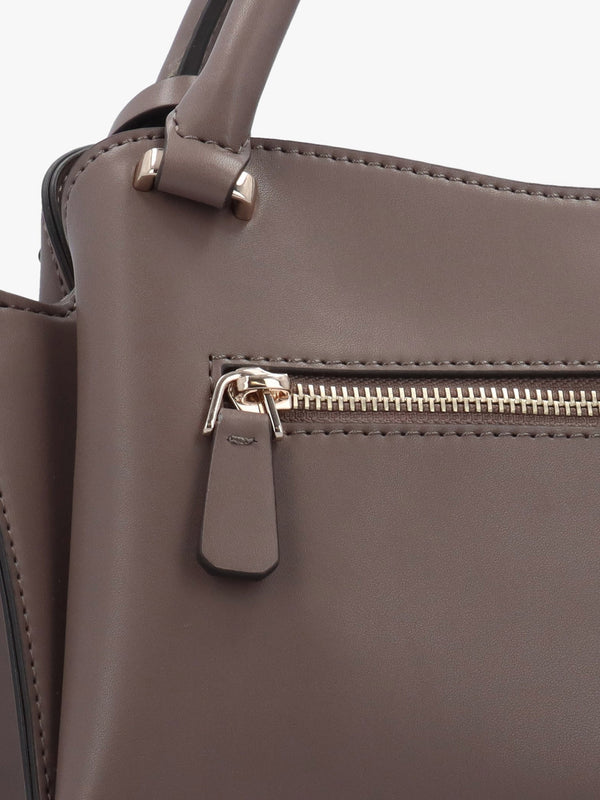 Jane Small Dark Taupe Satchel Bag
