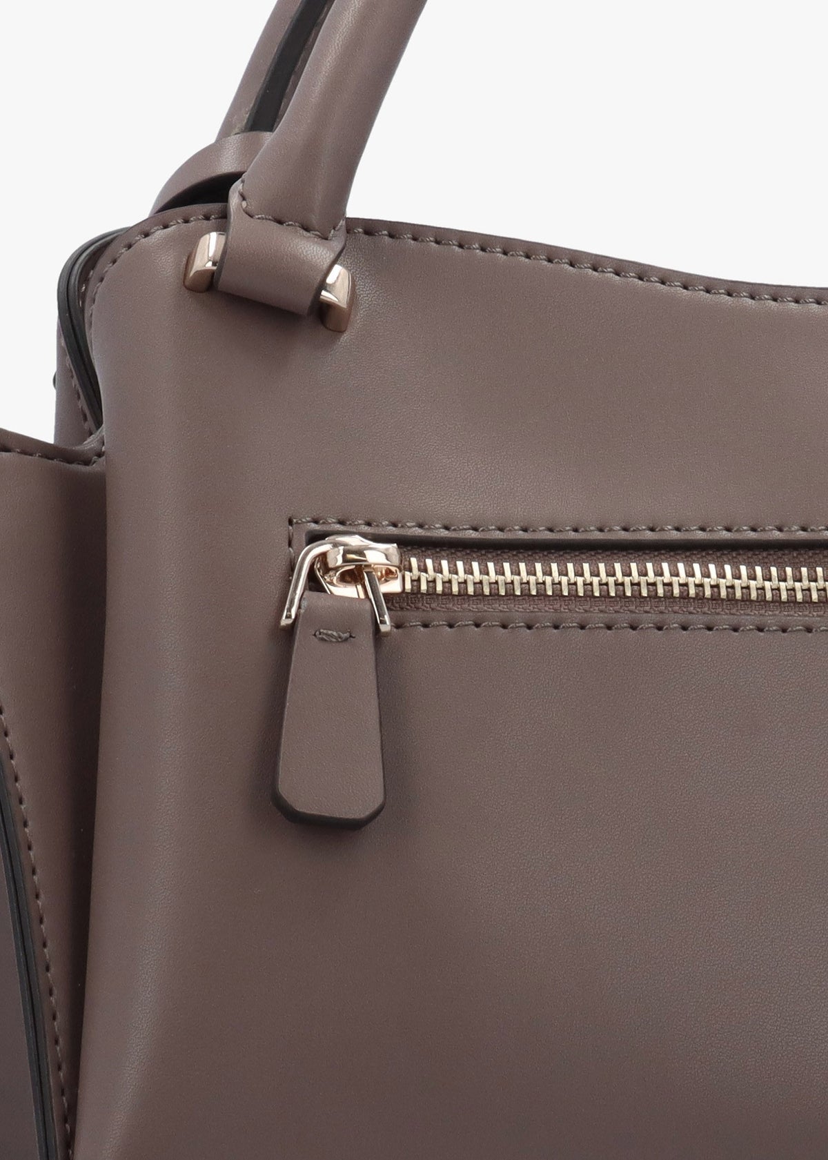 Jane Small Dark Taupe Satchel Bag