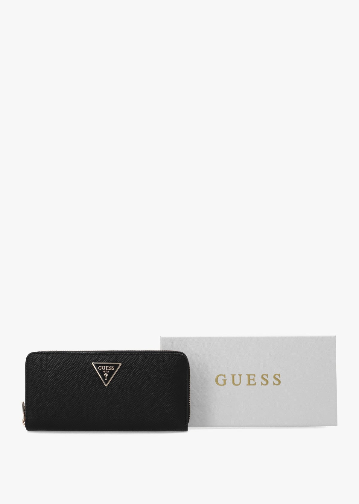 Laurel II Large Black Zip Around Wallet