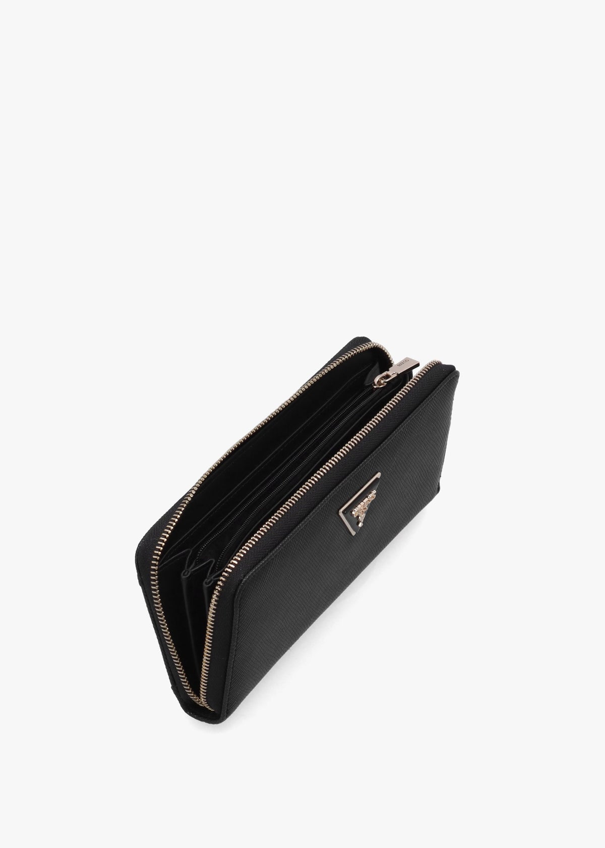 Laurel II Large Black Zip Around Wallet