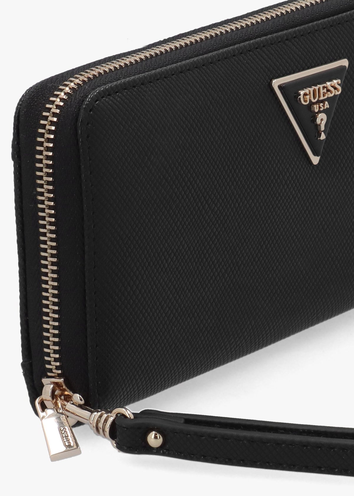Laurel II Large Black Zip Around Wallet