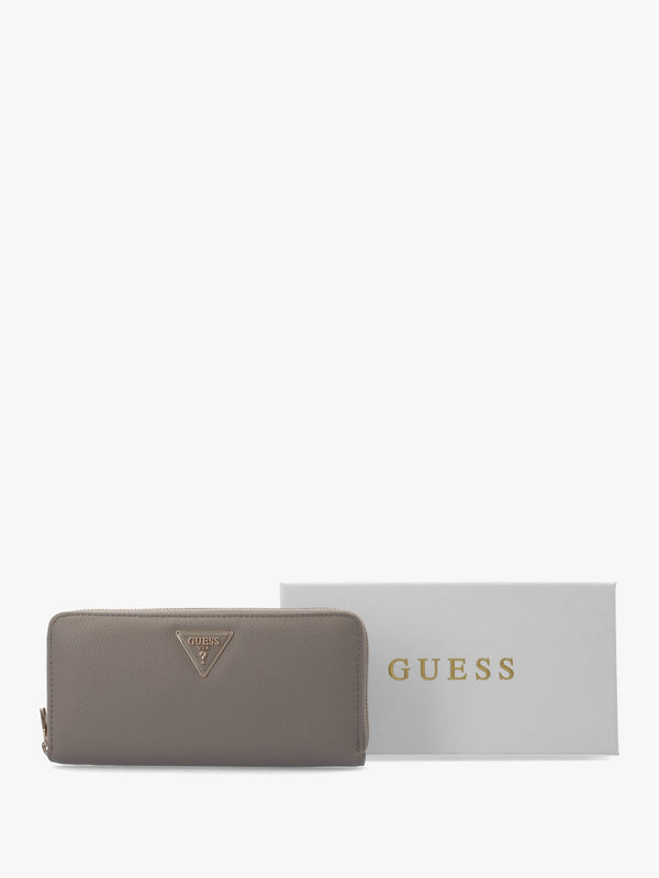 Laurel II Large Dark Taupe Zip Around Wallet