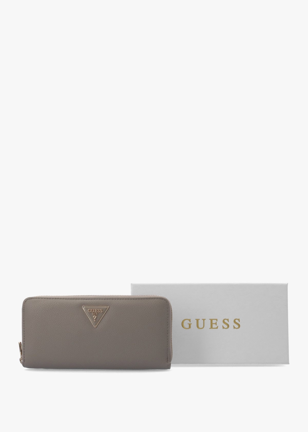 Laurel II Large Dark Taupe Zip Around Wallet