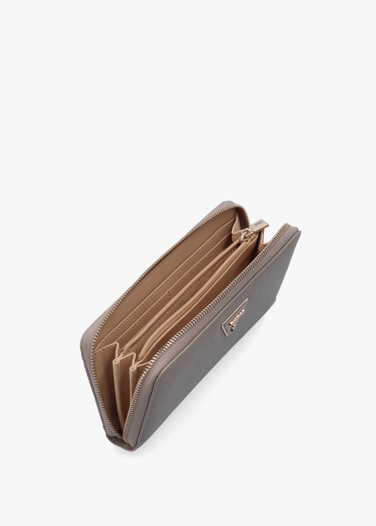Laurel II Large Dark Taupe Zip Around Wallet