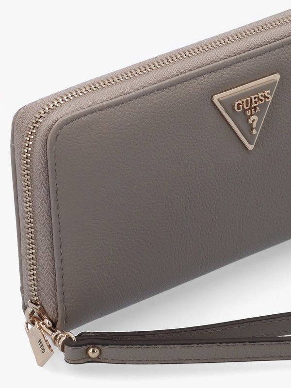 Laurel II Large Dark Taupe Zip Around Wallet