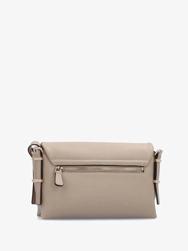 Lefia Large Flap Simply Taupe Shoulder Bag