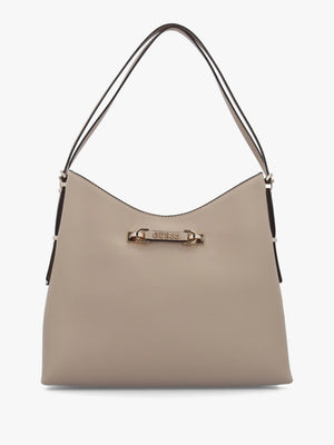 Lefia Large Simply Taupe Hobo Bag