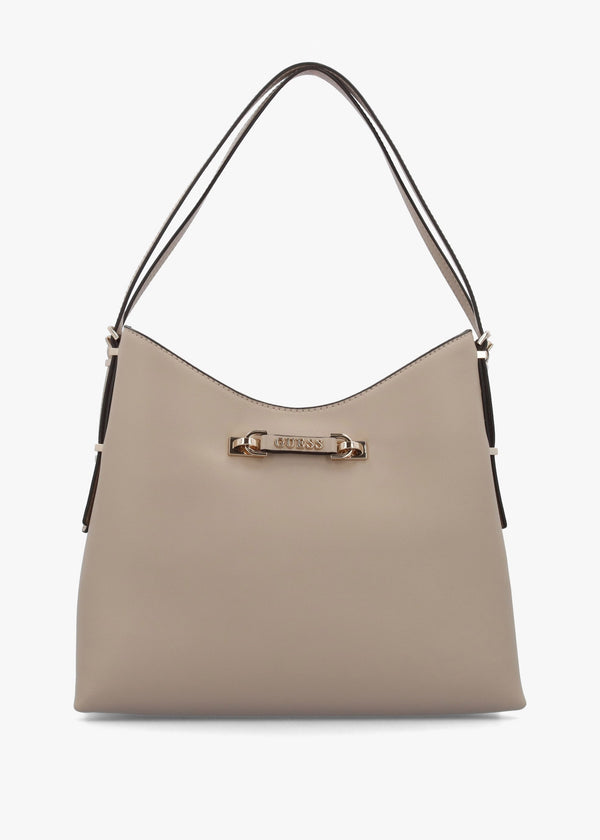 Lefia Large Simply Taupe Hobo Bag