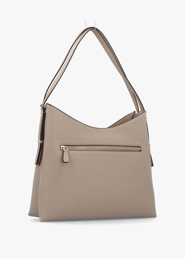 Lefia Large Simply Taupe Hobo Bag