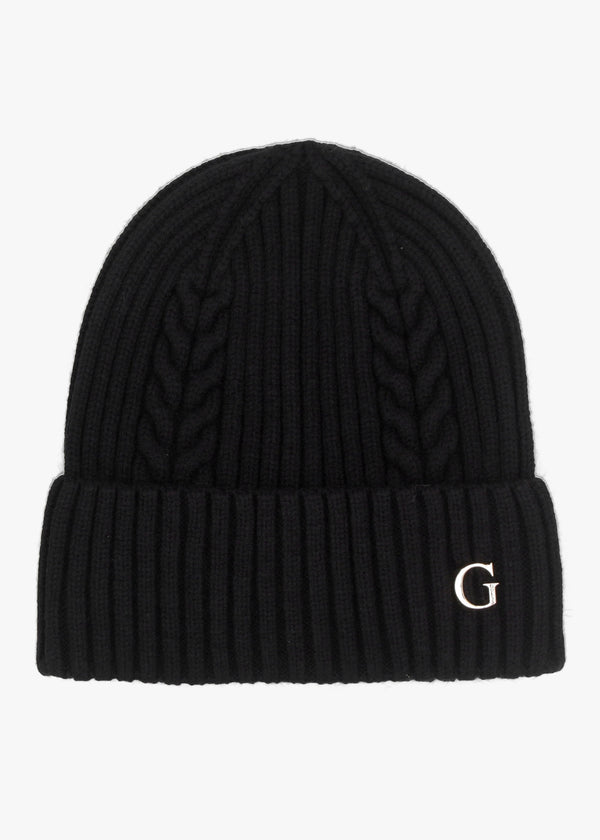 Black Knitted G Logo Beanie Hat