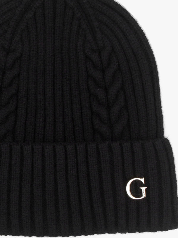 Black Knitted G Logo Beanie Hat